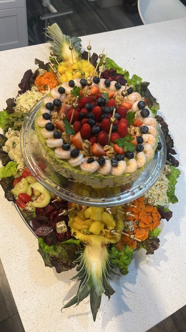 Salade aux légumes et fruits de mer (prêt 48h)